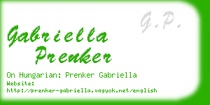 gabriella prenker business card